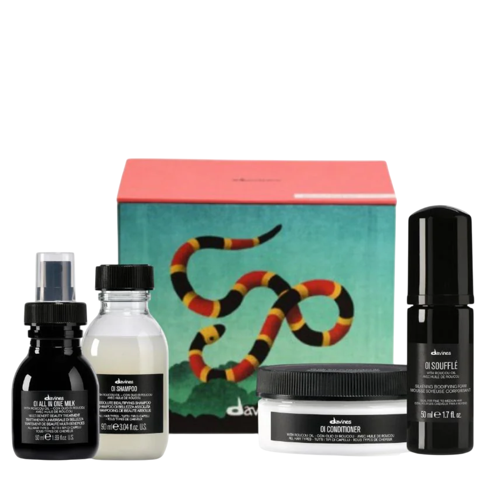 DAVINES OI Mini Discovery Box - Подарунковий набір мініатюр для абсолютної краси волосся DAVINES OI Mini Discovery Box - Подарунковий набір мініатюр для абсолютної краси волосся